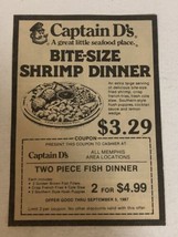 1987 Captain D’s Restaurant Vintage Print Ad Advertisement Memphis PA1 - £6.10 GBP