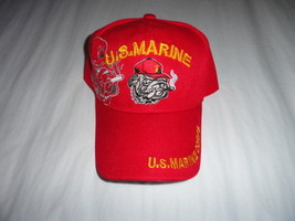 USMC Bulldog  Red Baseball Cap - $54.81 CAD