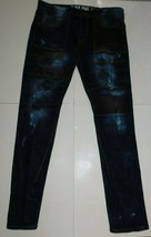 Black Pike Distressed Mens Blue Denim Jeans Size 36 - $100.00