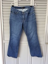 Lee Modern Series Jeans Curvy Fit Bootcut Size 14 Short Medium Wash Worn - £8.37 GBP