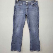 Levi&#39;s Womens Jeans Size 20 Blue Bootcut Midrise Medium Wash Signature Denim Zip - £7.95 GBP