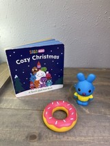 Sago Minis Toy Figure B Lue Jack Rabbit Blue Bunny Pvc Cozy Christmas Book Donut - £19.46 GBP