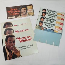  8 Vintage Winston Cigarette Cardstock Promo Display Advertising Signs 1970&#39;s - £23.40 GBP