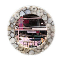Natural Wild Agate Gemstone Mirrors Frame, Agate Stone Living Room Mirror Decors - £163.81 GBP+