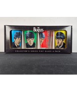 The Beatles Pint Glass Tumbler Set Lot Of 4 Glasses Apple Corps 16oz 201... - €43,25 EUR