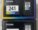 Canon 240 Black PG-240 &amp; 241 Color CLI-241 5207B001 &amp; 5209B001 Sealed Re... - £31.33 GBP