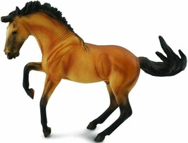 Z  CollectA Horse world Lusitano Buckskin Stallion 88501 beautiful well ... - $14.24