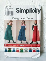 Simplicity Pattern 7316 Design Your Own Jumper Detachable Collar Sizes 12-16 - £7.43 GBP