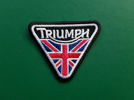TRIUMPH CAR BIKE RACING  RALLY  TT MOTOGP EMBROIDERED PATCH  - $4.99