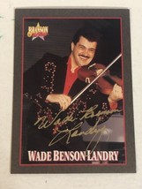 Wade Benson Landry Trading Card Branson On Stage Vintage 1992 #2 - $1.97