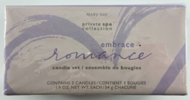 Mary Kay Private Spa Collection Embrace Romance 3 Candle Set NEW SEALED - £15.81 GBP