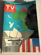 TV Guide Jan. 22-28 1977 ROOTS Alex Haley PHX Ed Romare Beardon Art No Label - £7.63 GBP