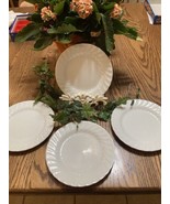 Johnson Brothers Regency Set Of 4 White Swirl Bread Plates 6 1/4&quot; England - $232.34 MXN