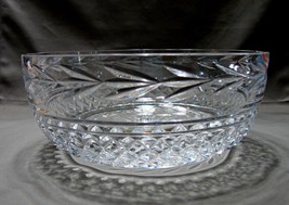 WATERFORD Glandore 8 inch Crystal Serving Salad Bowl Heavy  - £39.14 GBP