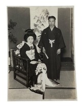 Japanese Couple Kimono 4&quot; x 6&quot; Japan Asian Culture Original Photograph P... - £9.25 GBP