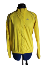 Adidas Women&#39;s Long Sleeve Yellow Wind/Rain Jacket ~M~ - £8.30 GBP