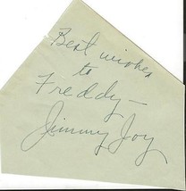 Jimmy Joy Signed Vintage Album Page - £35.60 GBP