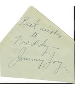 Jimmy Joy Signed Vintage Album Page - £35.02 GBP