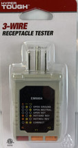 3 Wire Receptacle Tester Hyper Tough New With Tags - $7.12