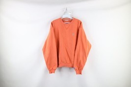 Vintage 90s Champion Mens Medium Faded Classic Logo Crewneck Sweatshirt Orange - £42.77 GBP