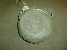Vintage Official Trail Mess Kit, Boy Scouts ALUMINUM CANVAS BAG Made In ... - $21.38