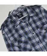 MEN&#39;S BLUE GEAR  / BG ~ WESTERN CHECK SHIRT 3XL ~ VGC ~ BLUE &amp; WHITE  (3... - $27.12 CAD