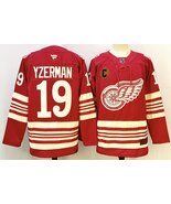 Men&#39;s Steve Yzerman Red Jersey Detroit Red Wings Centennial Uniform - $1,159.34 MXN