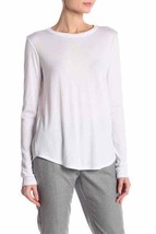 Vince. Solid Long Sleeve T-Shirt White ( M ) - £57.87 GBP
