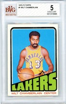 1972 Topps Wilt Chamberlain #1 BVG Beckett 5 P1256 - £172.59 GBP