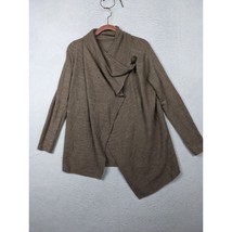 Tahari Womens Merino Wool Blend Open Front Cardigan Size M Button Closure - $29.68