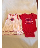 July 4th Size 6 mo Carters dress Rabbit Skins 1 piece set Lot of 2 - $15.99