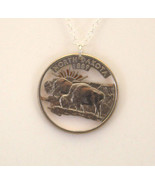 North Dakota, Cut-Out Coin Jewelry, Necklace/Pendant - $21.49