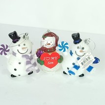 Color Changing Hat Lot of 3 I Love My Son LED Light Up Ornament &amp; Purple Blue - £18.23 GBP