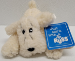 Russ Berrie Waggles White Puppy Dog Plush Luv Pet 6&quot; New w/ Tag - €20,97 EUR