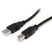 StarTech.com 9 m / 30 ft Active USB A to B Cable - M/M - Black USB 2.0 A to B Co - £29.50 GBP