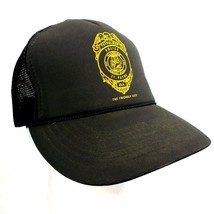 Patrolman Police Cap Hat Black 5 Panel Mesh Back Double Snapback Ft Payn... - £7.60 GBP