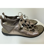 ECCO Womens Jab Toggle Sandals Metallic Gold 39 US 8-8.5 - $28.71