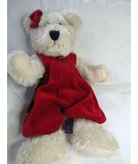 BOYDS BEARS Vintage Roxanne K Bear W/ Red Jumper Holly Berry 7.5” - £8.69 GBP