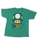 Super Mario Toad Mushroom One 1 UP T Shirt Large Green Pink Yellow Blue ... - $17.77