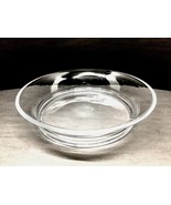 Gold Canyon Round Footed Glass Platter Hand Made Blown Clear Crystal Art... - $26.89 CAD