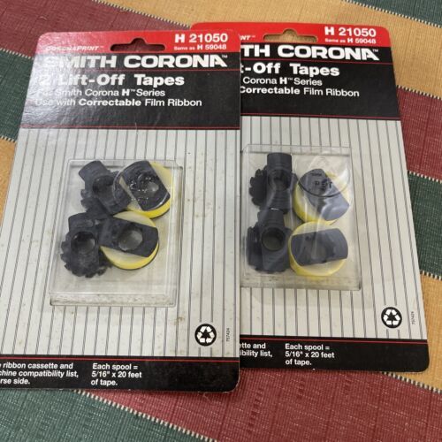 Lot Of 2 -  Smith Corona Lift Off Correcting Tapes, H21050 H59048 H-Series - NOS - $4.95