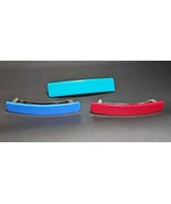 Vintage Acrylic Plastic Hair Clips Barrettes Made In France Blue Teal Red - $568.09 MXN