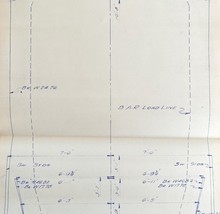 1984 Railroad Bangor Aroostook Blueprint  Squa Pan Stockholm Clearance N... - $84.36