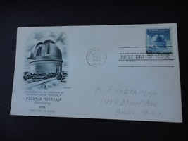1948 Palomar Mountain Observatory First Day Issue Envelope Stamp Telesco... - $2.55