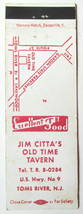 Jim Citta&#39;s Old Time Tavern - Toms River, New Jersey Restaurant Matchbook Cover - £1.57 GBP