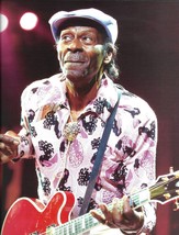 Chuck Berry live onstage with Gibson ES-355 guitar 8 x 11 pin-up photo #2 - £3.38 GBP