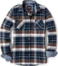 Cqr Women&#39;s Plaid Flannel Shirt Long Sleeve, All-Cotton Soft ..- Midnight Forest - £18.66 GBP+