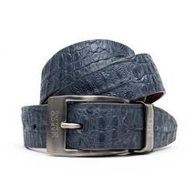 Silvio Genuine Exotic Caiman Guscus-back Belt Gray image 3