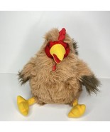 Hen Chicken Rooster Plush Fine Toy Co Brown Big Stuffed Soft Toy Farm An... - £23.45 GBP
