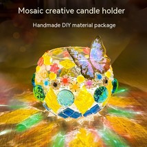 Handmade Diy Mosaic Candlestick Material Package - £20.12 GBP